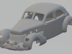 cord 812 - 1937 printable body car Modèles 3D en vedette