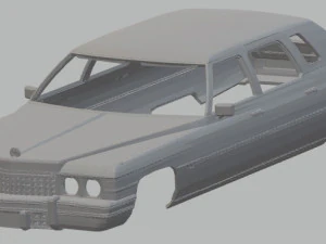 キャデラック フリートウッド 1975 印刷可能なボディ車 3Dプリントモデル