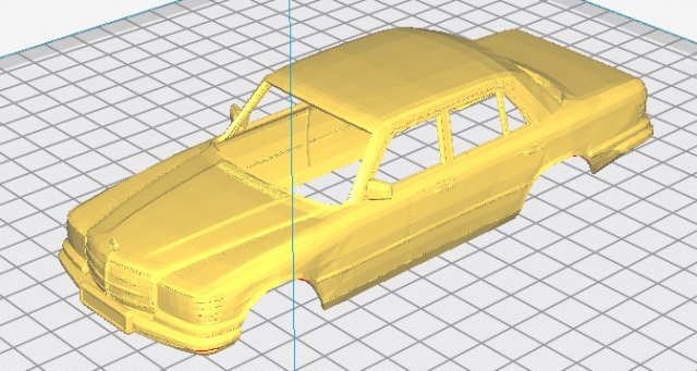 mercedes benz 450 w116 printable body car Modèles 3D en vedette .c4d .max .obj .3ds .fbx .stl .blend 