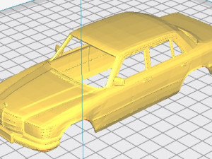 mercedes benz 450 w116 printable body car 3D Print Model