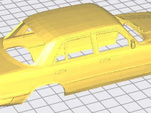 mercedes benz 450 w116 printable body car Modèles 3D en vedette
