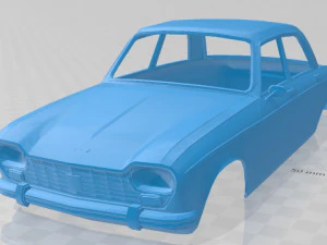 peugeot 204 printable body car 3D Print Model
