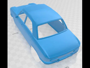 peugeot 204 printable body car 3D Print Model