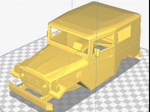 Carrozzeria stampabile Toyota BJ-40 Modello di stampa 3D