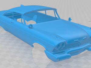 plymouth grand sport fury 1958 printable body car Modello di stampa 3D