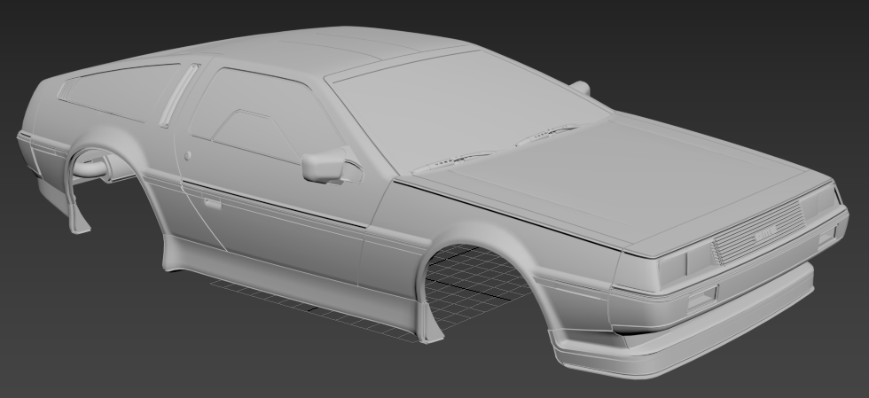 De Lorean Printable 3d Body Car 3d Model In Automotive 3dexport
