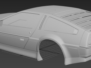 de lorean printable 3d body car Modelo de impresión 3D
