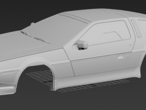 de lorean printable 3d body car Modelo de impresión 3D
