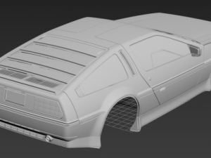 de lorean printable 3d body car Modelo de impresión 3D