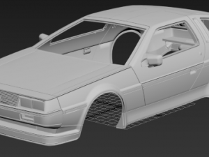 de lorean printable 3d body car Modelo de impresión 3D