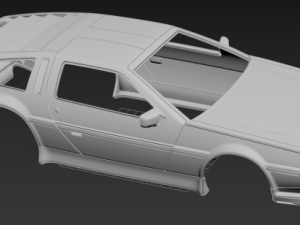 de lorean printable 3d body car Modelo de impresión 3D