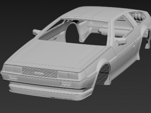de lorean printable 3d body car Modelo de impresión 3D