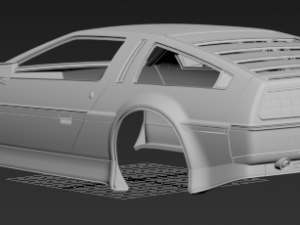 de lorean printable 3d body car Modelo de impresión 3D