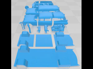 cadillac ecto-1 ghostbusters 1959 printable car 3D Print Model