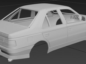 peugeot 405 printable body car Modèles 3D en vedette