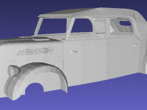 steyr 1500 printable body car with chassis 3D Print Model