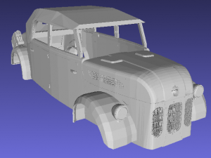 steyr 1500 printable body car with chassis Model Cetak 3D