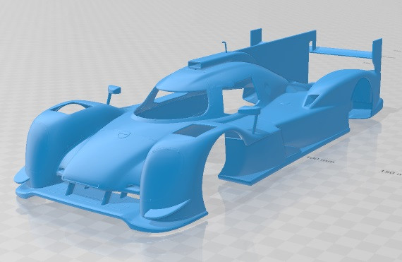 Porsche 919 Hybrid 2014 Printable Body Car Modelo de impresión 3D .c4d .max .obj .3ds .fbx .stl .blend 