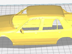 peugeot 309 printable body car Modèles 3D en vedette