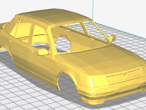 peugeot 309 printable body car Modèles 3D en vedette