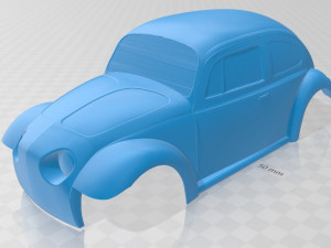 volkswagen baja bug printable body car Modelo de impresión 3D