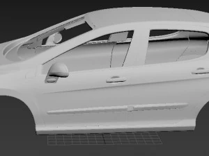 peugeot 308 printable body car 3D Print Model