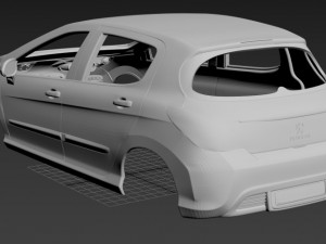 peugeot 308 printable body car 3D Druckmodell