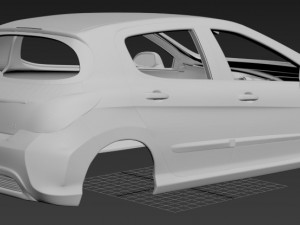 peugeot 308 printable body car 3D Druckmodell