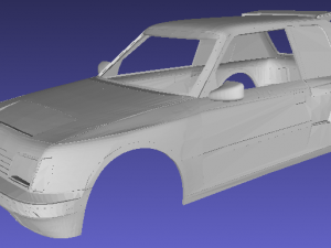 peugeot 205 rally printable body car 3D 프린트 모델