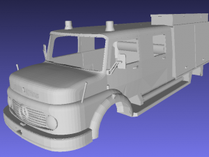 mercedes benz 1114 fire truck printable 3d Modelo de impresión 3D
