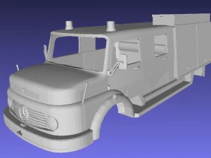Mercedes Benz 1114 camion dei pompieri stampabile in 3D Modello di stampa 3D