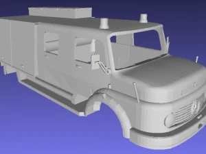 mercedes benz 1114 fire truck printable 3d 3D Print Model