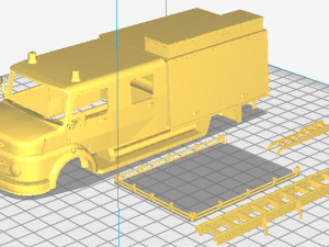 mercedes benz 1114 fire truck printable 3d 3D Druckmodell