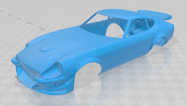 carro com carroceria imprim&iacute;vel datsun 280z Modelo de Impressão 3D .c4d .max .obj .3ds .fbx .stl .blend 
