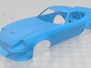 carro com carroceria imprim&iacute;vel datsun 280z Modelo de Impressão 3D