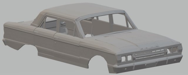 falcon 1970 printable body car Modèles 3D en vedette .c4d .max .obj .3ds .fbx .stl .blend 