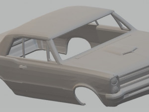 pontiac gto 1965 printable body car 3D Print Model