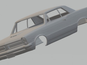 pontiac gto 1965 printable body car Modelo de Impressão 3D