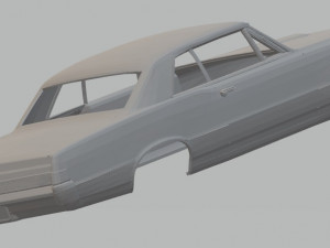 pontiac gto 1965 printable body car Modelo de Impressão 3D