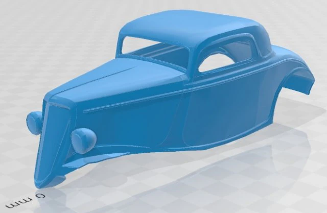 hot rod printable body car 3D Print Model .c4d .max .obj .3ds .fbx .stl .blend 