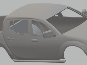 mitsubishi l200 printable body car 3D 프린트 모델