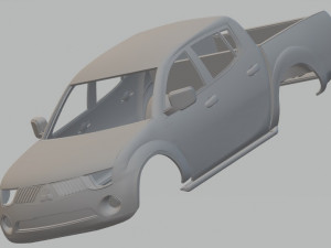 mitsubishi l200 printable body car 3D Принт Модель