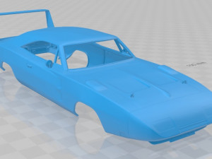 charger daytona hemi 1969 printable body car 3D Принт Модель