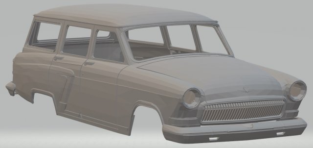 volga gaz m22 printable body car Modèles 3D en vedette .c4d .max .obj .3ds .fbx .stl .blend 