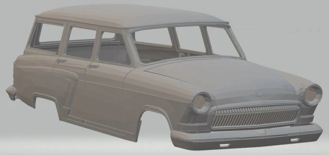 volga gaz m22 printable body car 3D Print Model .c4d .max .obj .3ds .fbx .stl .blend 