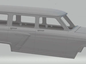 volga gaz m22 printable body car 3D Print Model