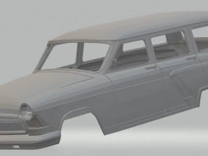 volga gaz m22 printable body car 3D Print Model