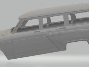 volga gaz m22 printable body car 3D Print Model