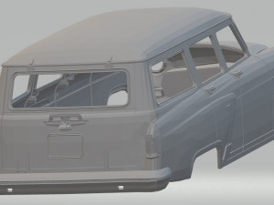 volga gaz m22 printable body car Modèles 3D en vedette