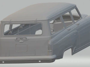 volga gaz m22 printable body car 3D Print Model